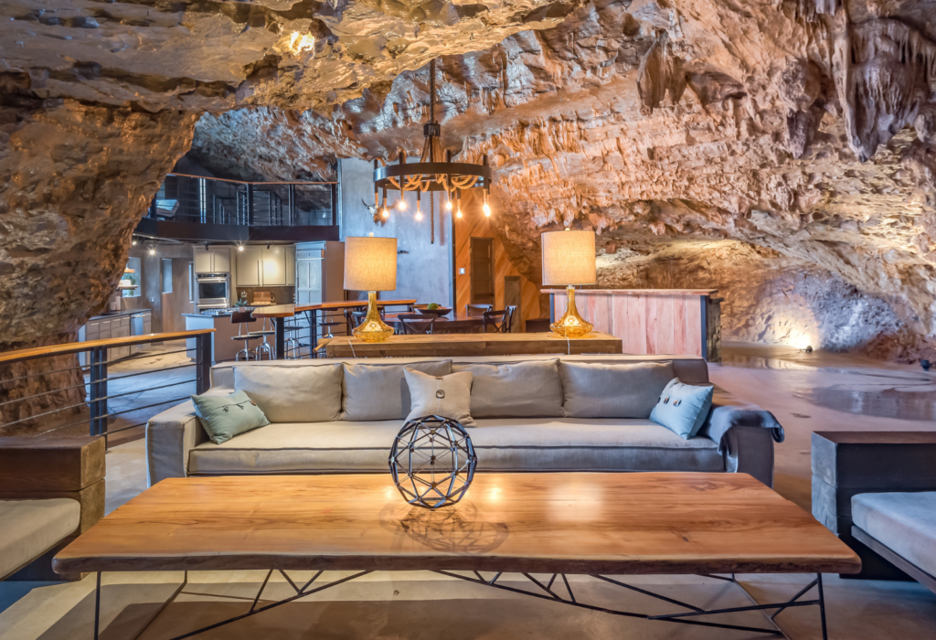 Beckham lodge creek cave living area