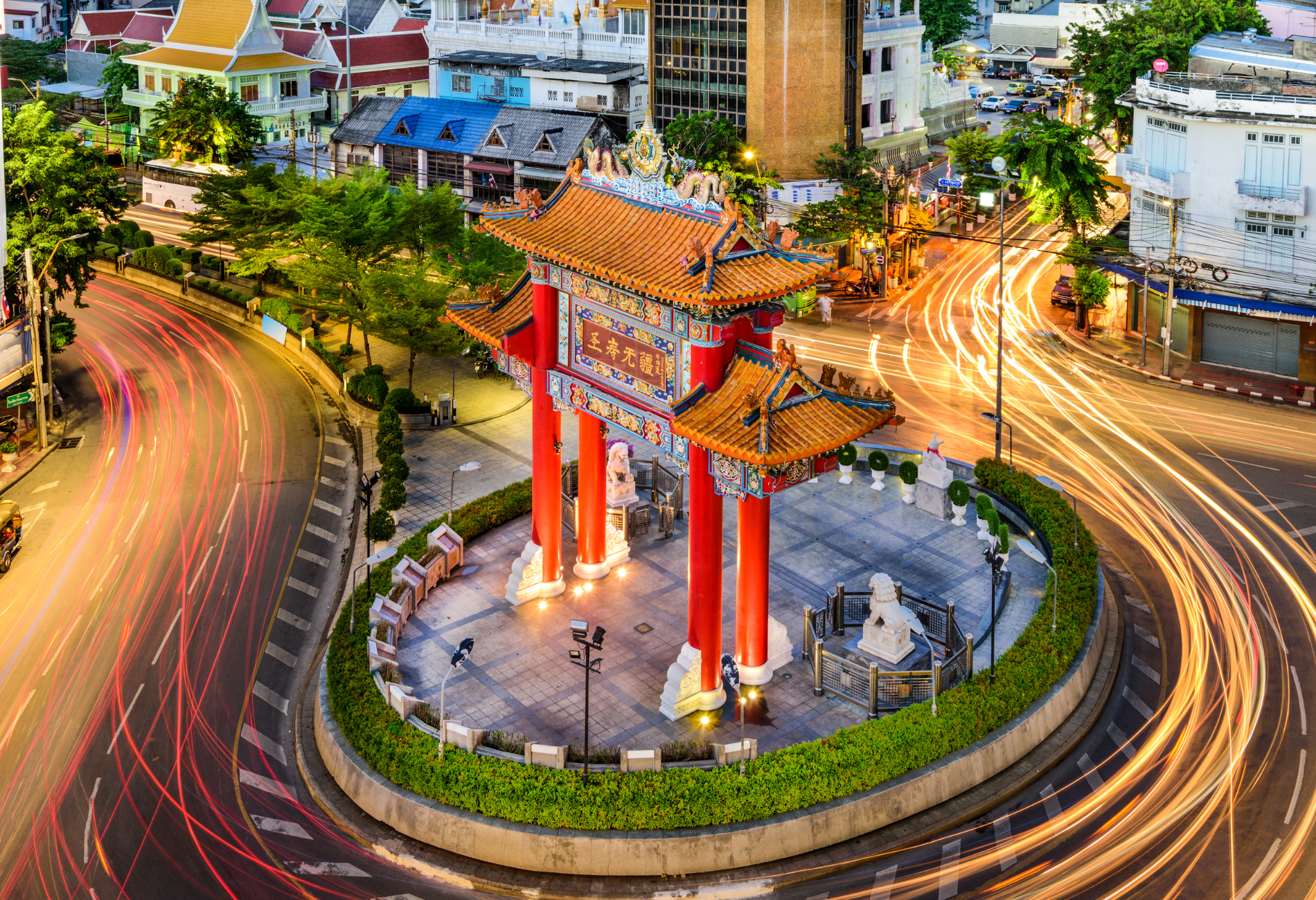 Chinatown gates bangkok