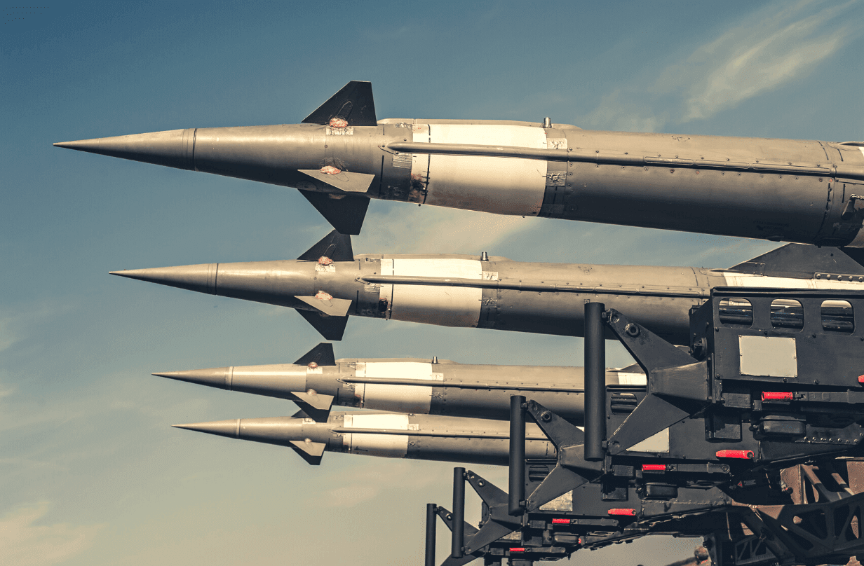 Missiles lined up