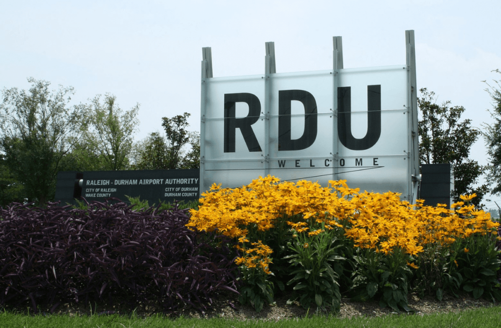 Raleigh Durham Airport Sign