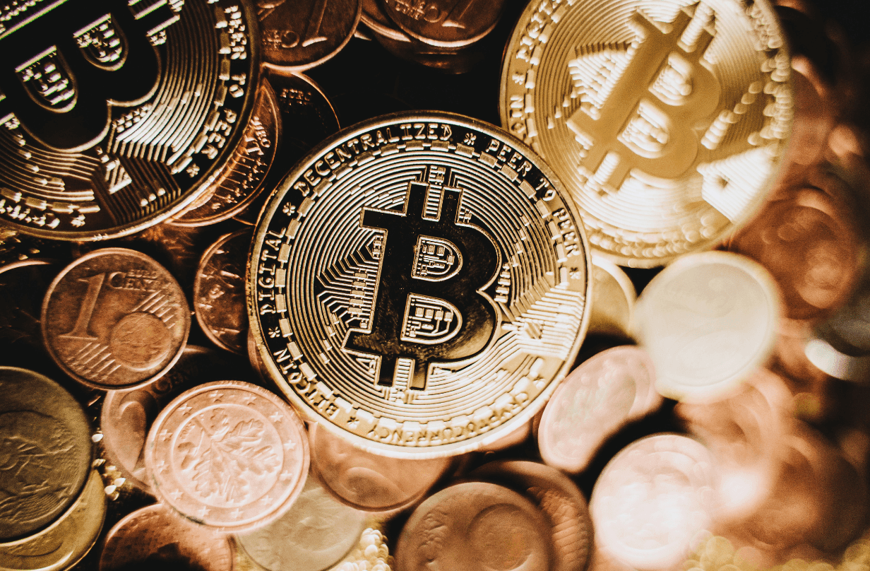 Bitcoin cryptocurrency coins