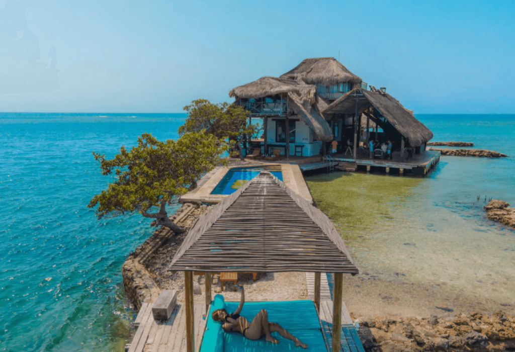 colombian island house hotel