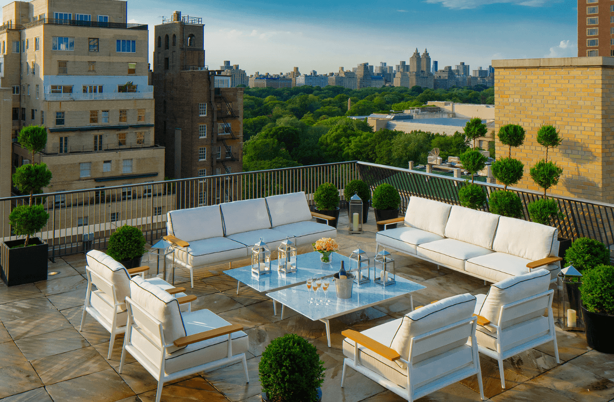 hotel patio rooftop