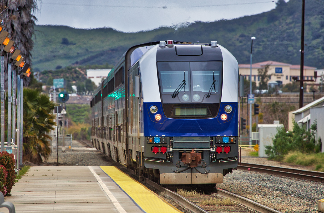 Train on track