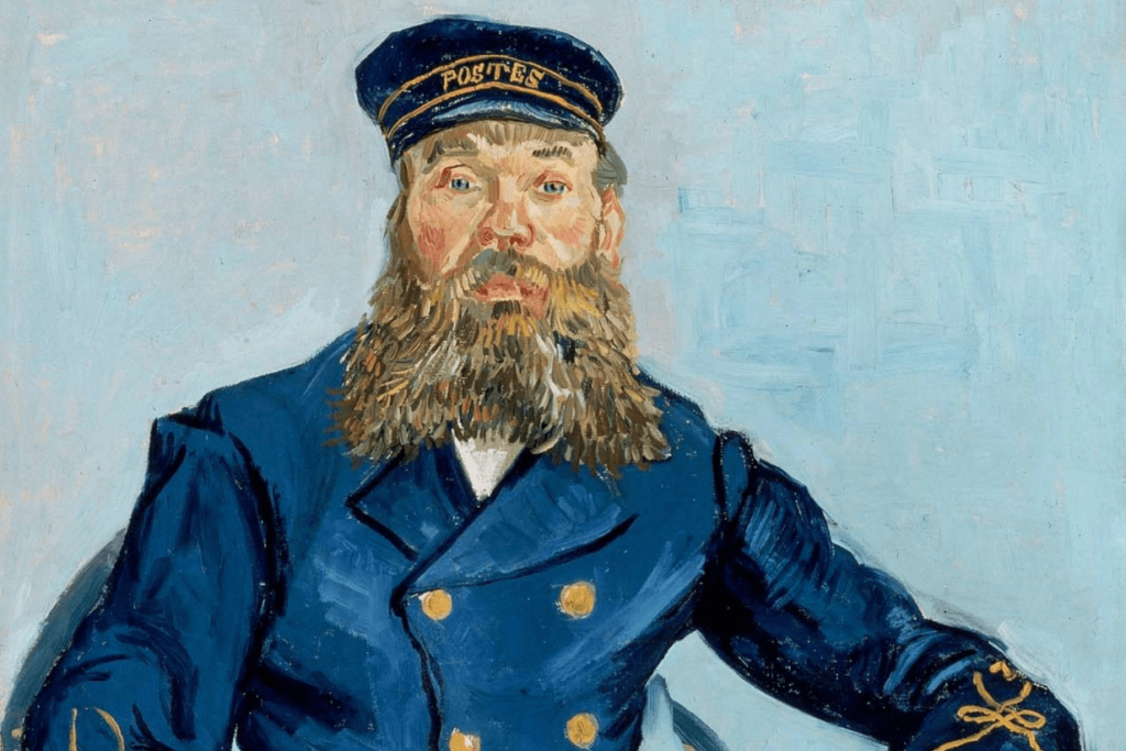 van gogh painting of posstman