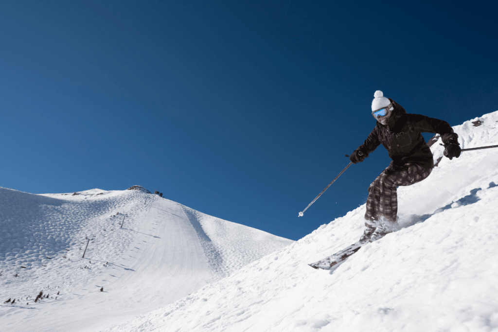 skier on mountain