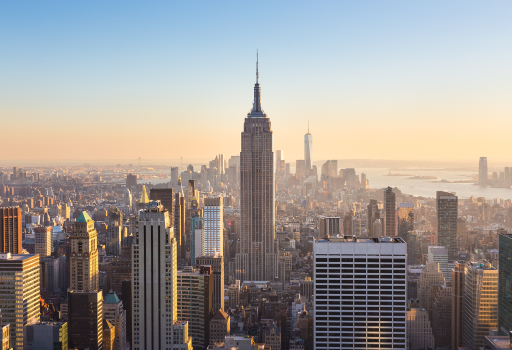 New york city nyc skyline skyscrapers