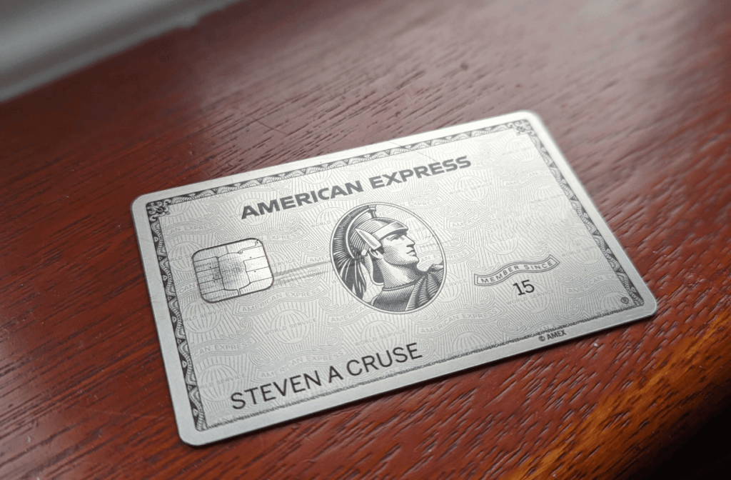 american express amex card on desk