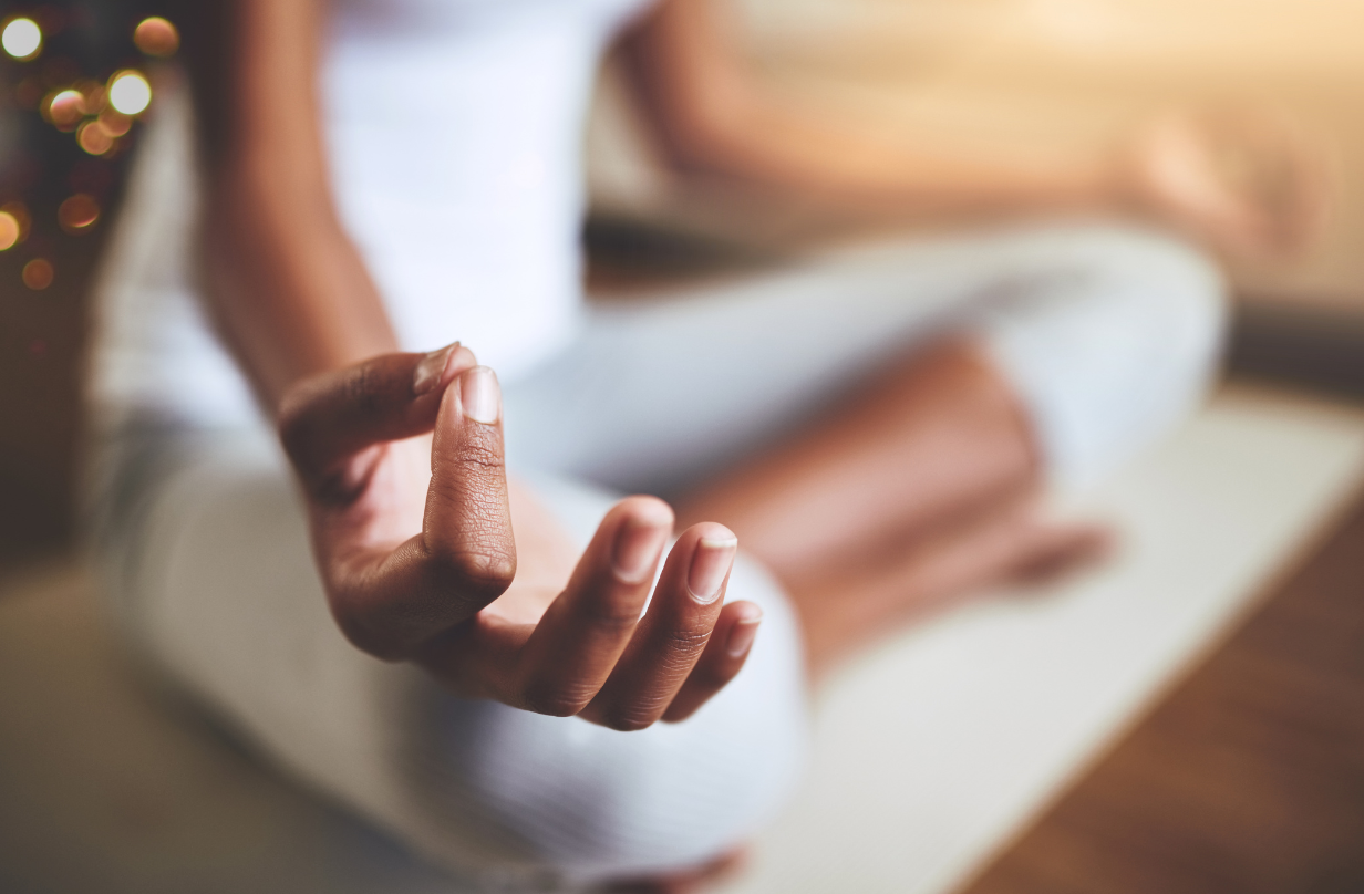 person meditating