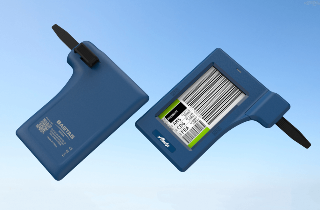 alaska airlines electronic bag tags