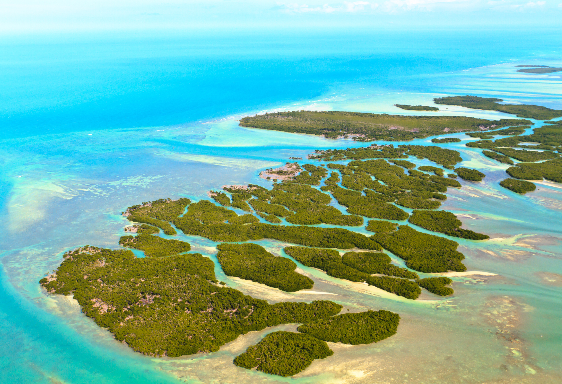 bird's eye view of the florida keys for what to do in the florida keys