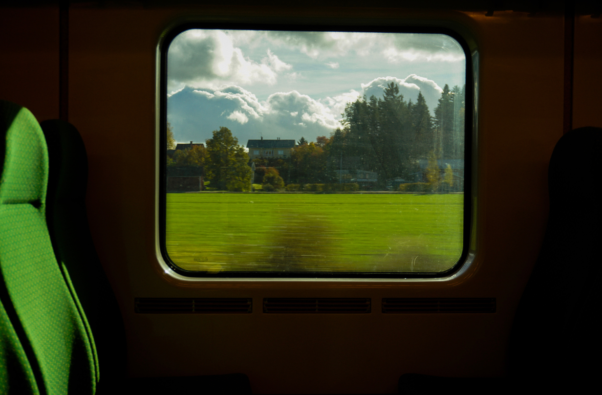 view out of train window