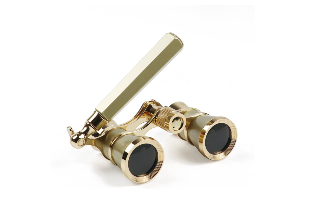 gold binoculars