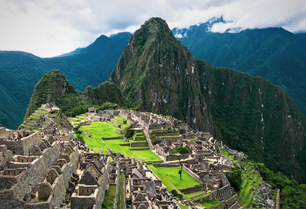 Aerial view of Machu Picchu