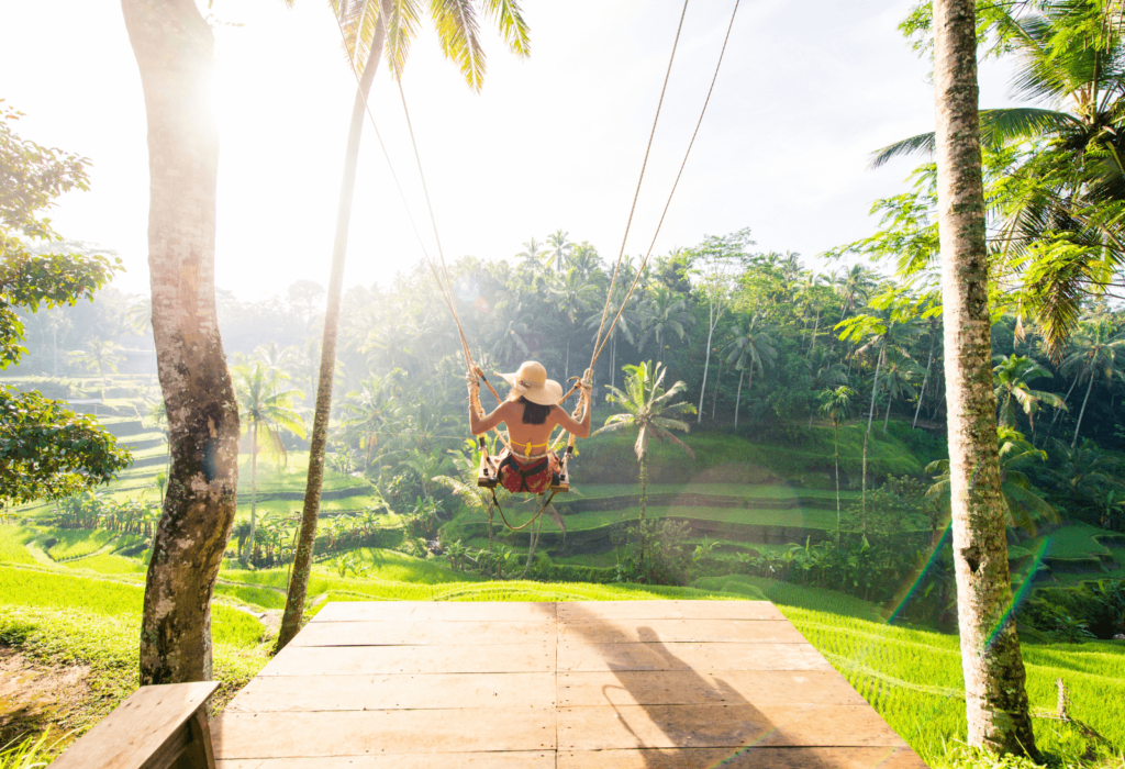 rice terrace swing