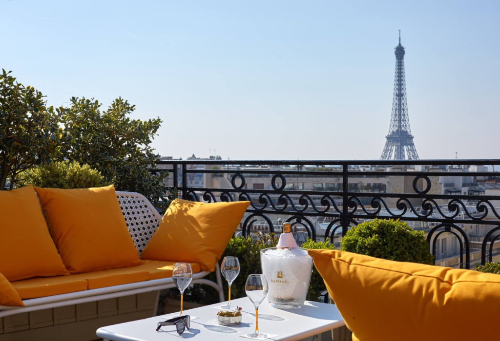 rooftop terrace in Paris