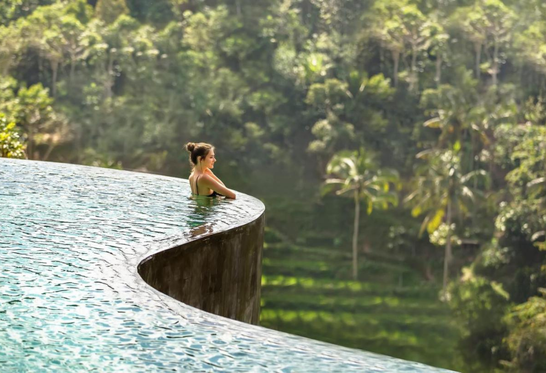infinity pool at hotel in Bali