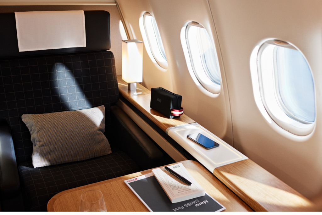 Swiss First Class Flight Europe