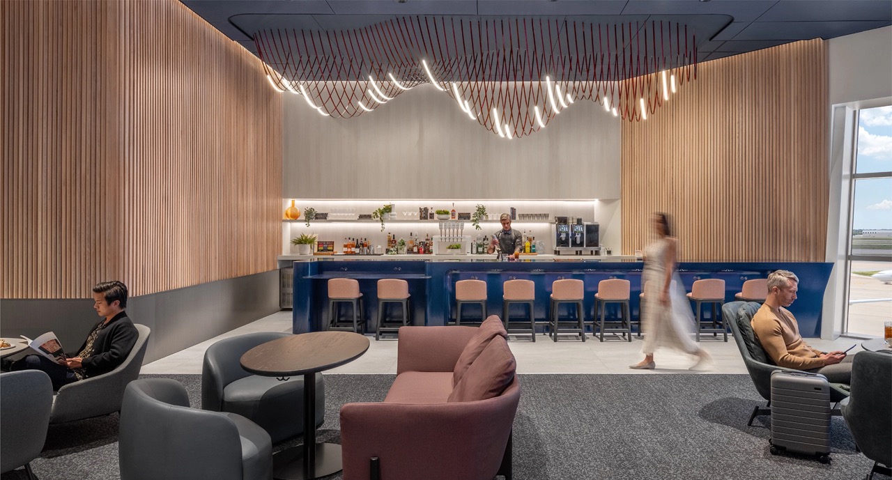 Capital One Lounge in Dallas Fort-Worth airport