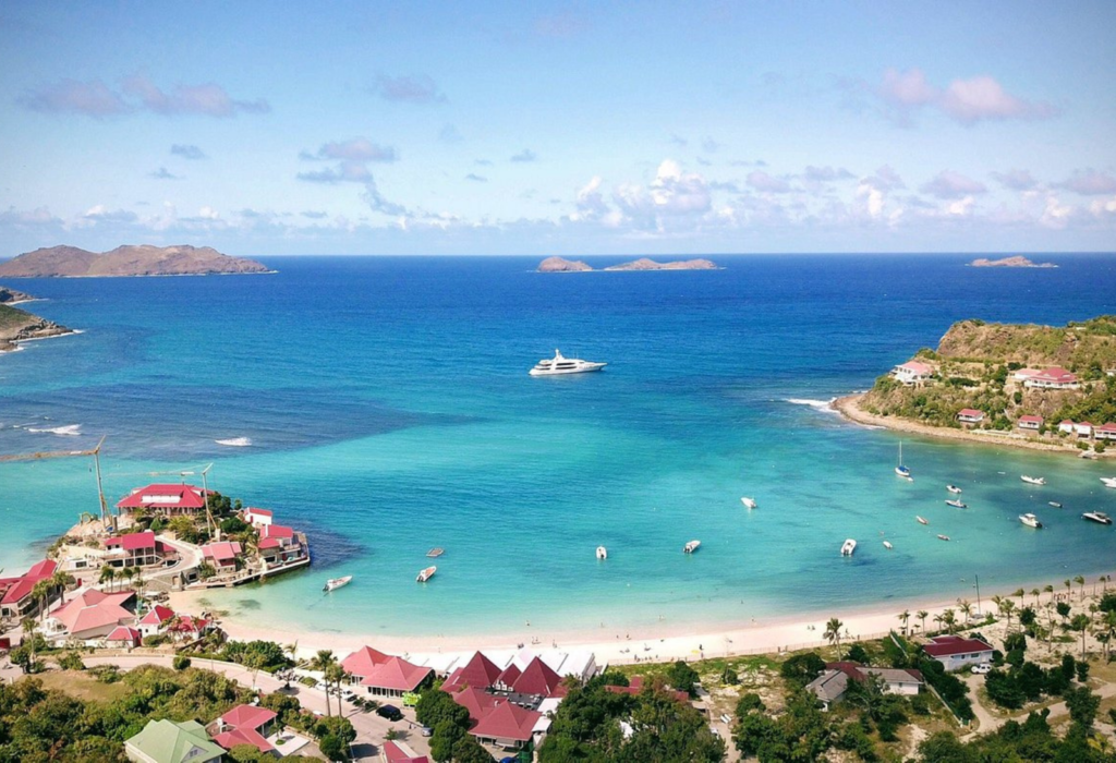 Bird's eye view of St. Jean beach