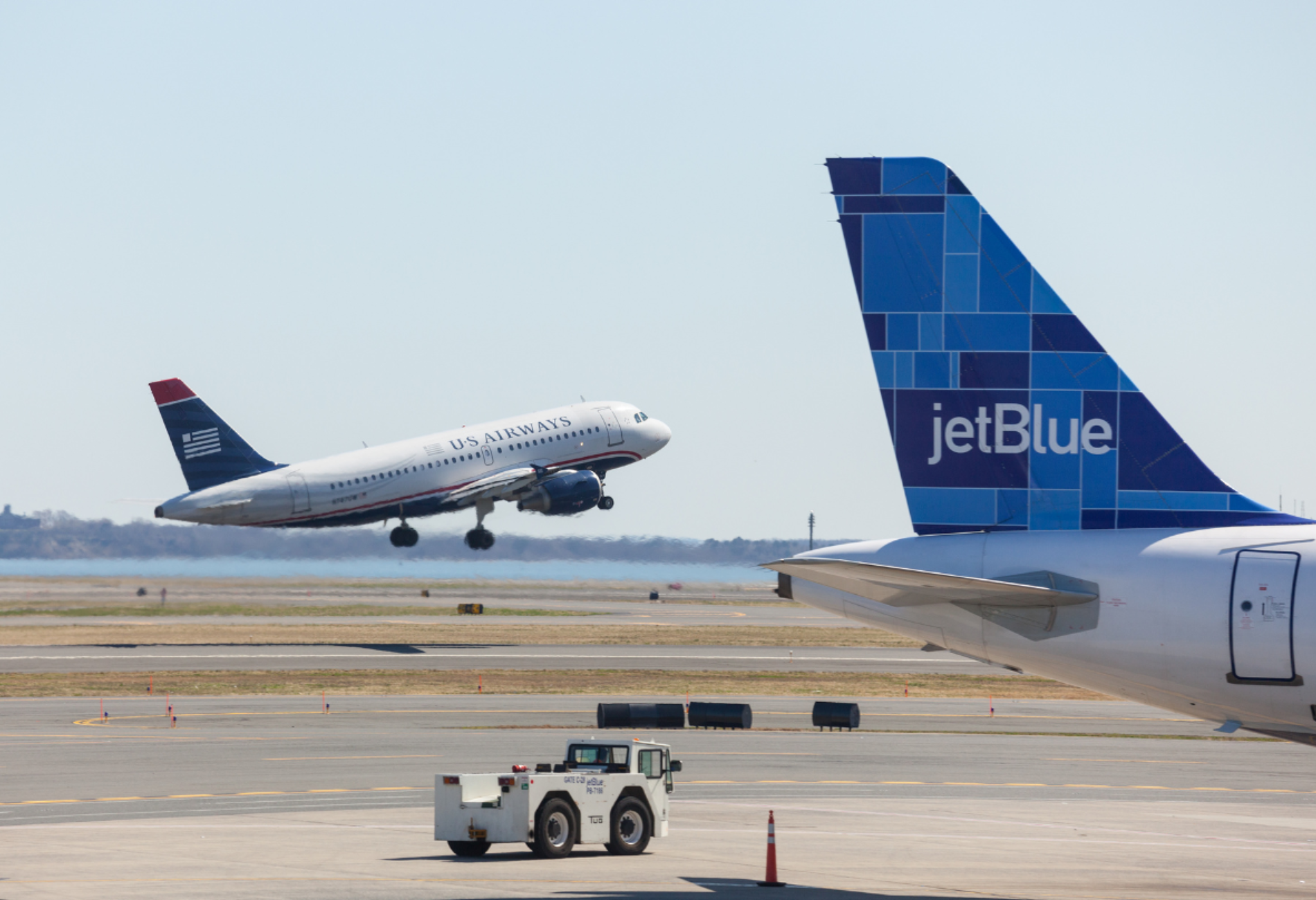 JetBlue airplanes on tarmac