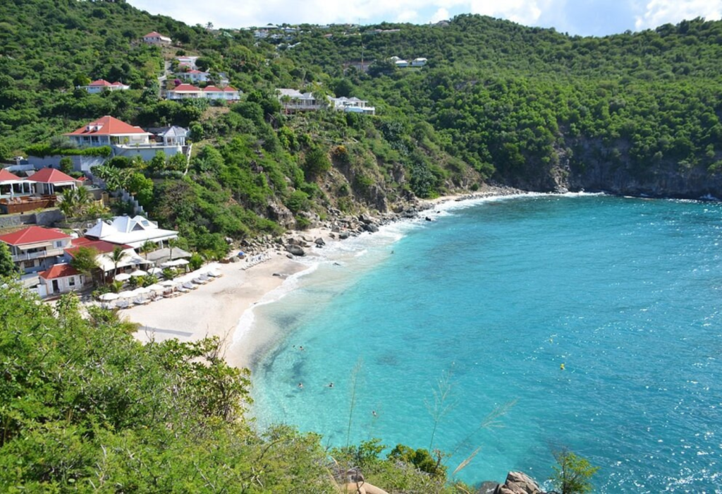 Bird's eye view of Shell Beach