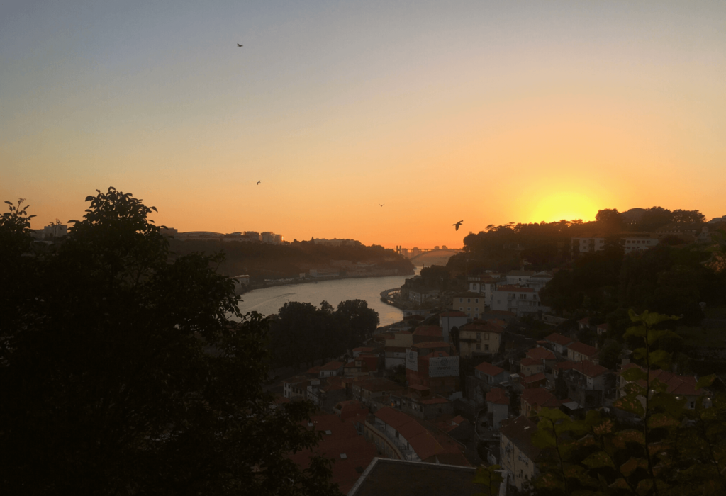 sunset porto