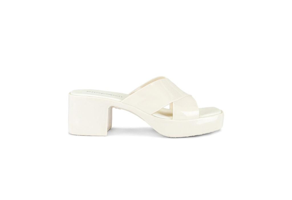 cream platform sandal