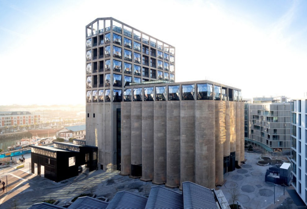 large gray hotel building in Cape Town