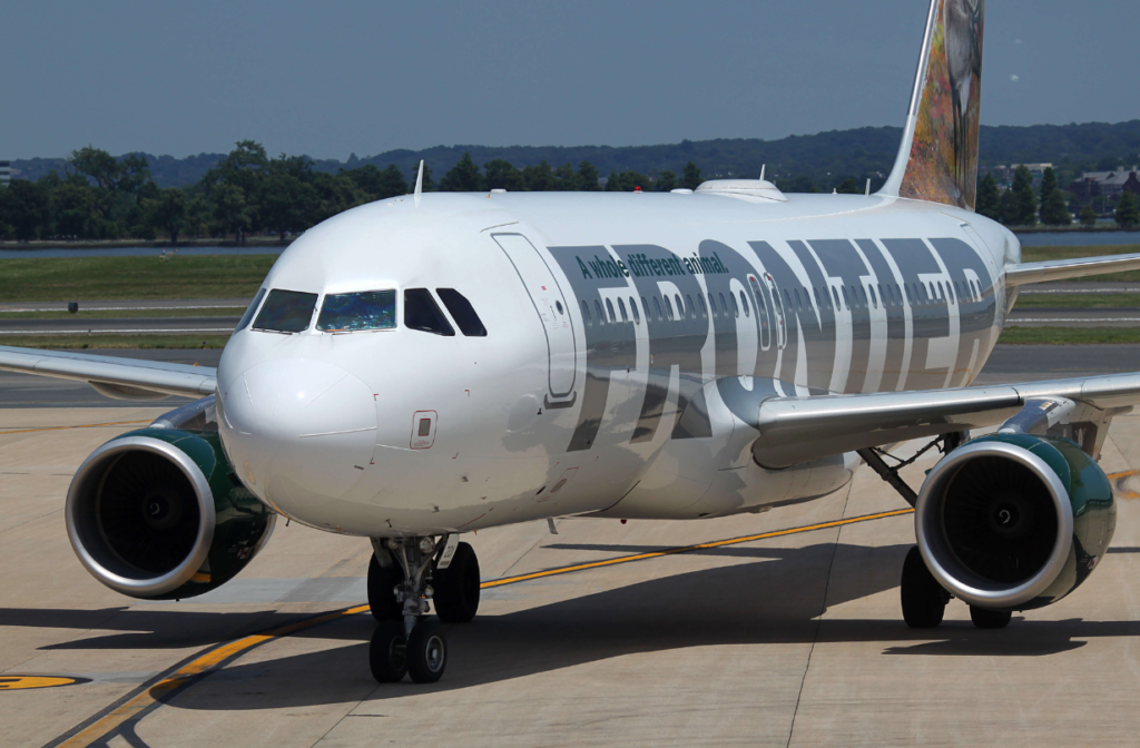 frontier airlines plane