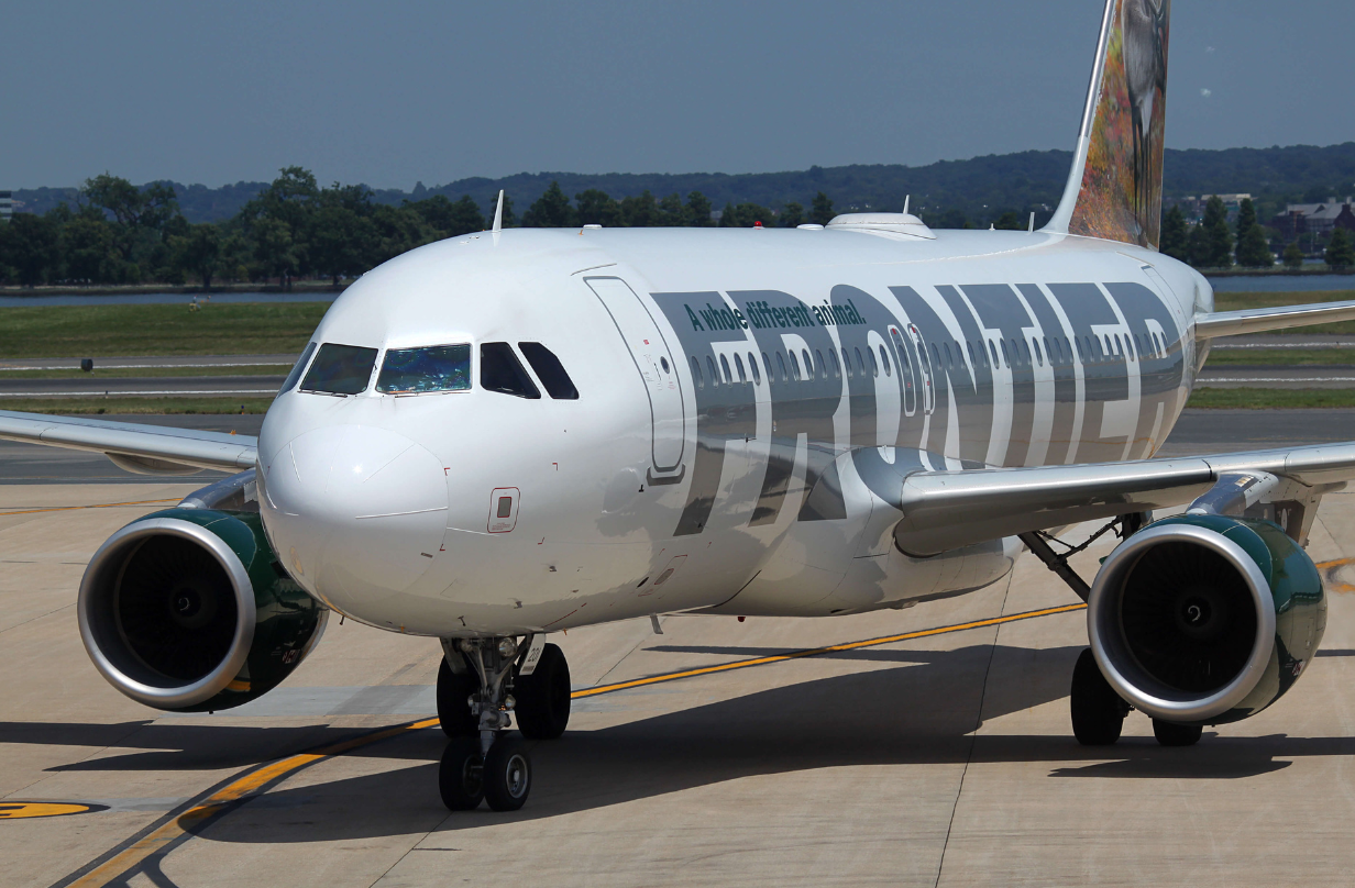 frontier airlines plane