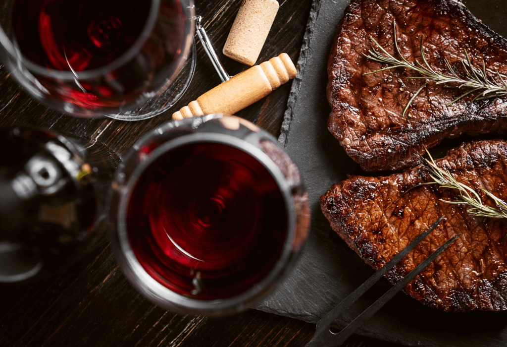 steak and malbec