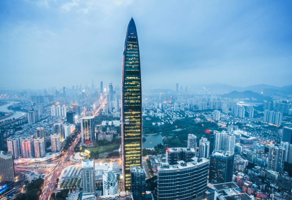 the shenzhen skyline