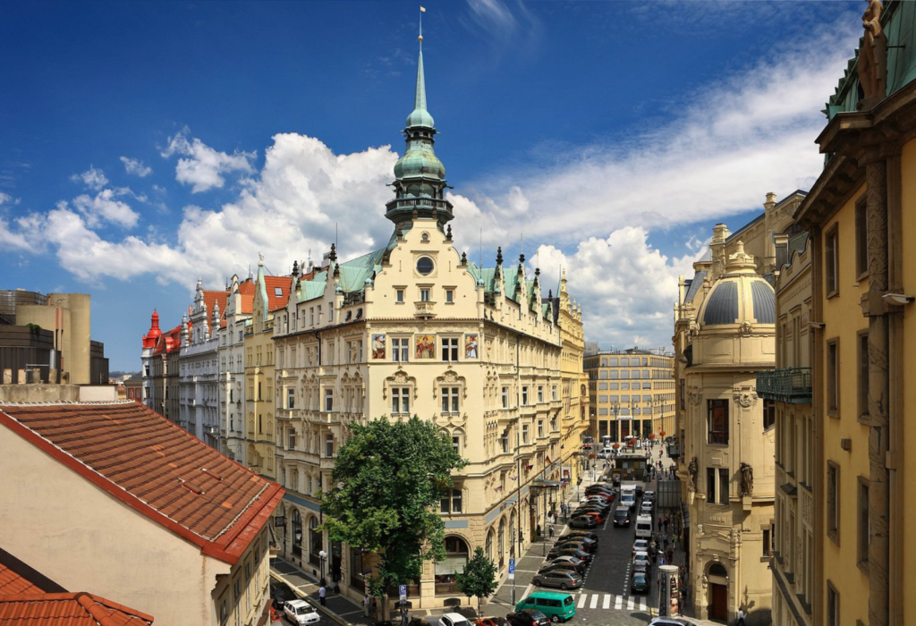external view of one of the best boutique hotels in Prague