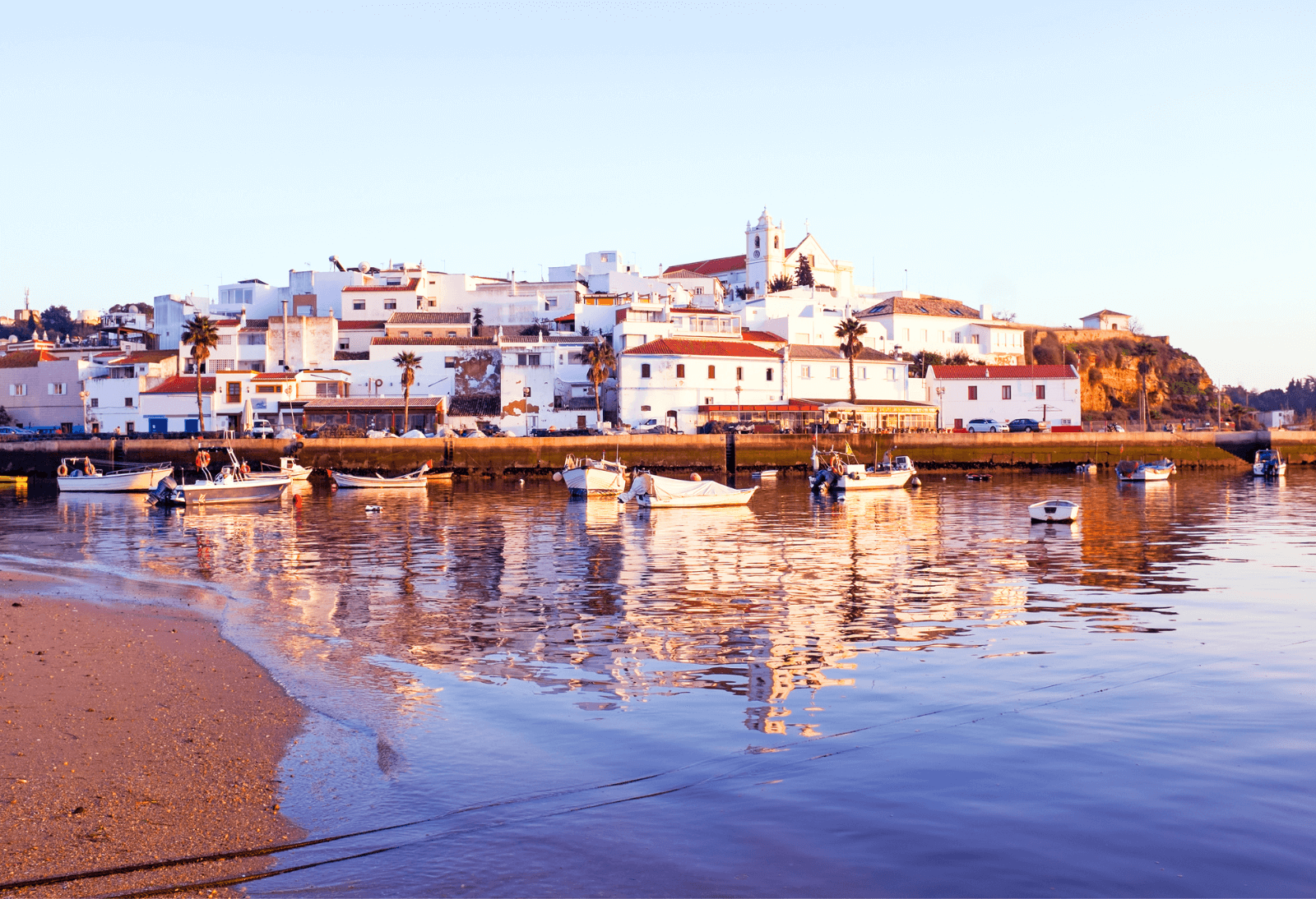 a coastal scene in the algarve