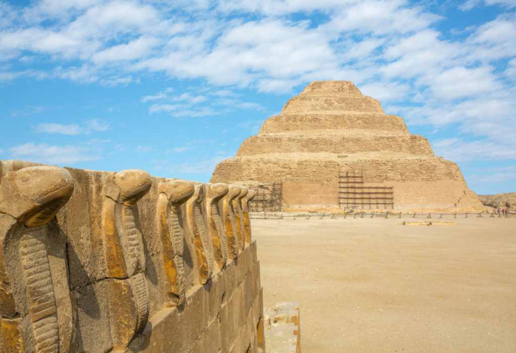 the steppe pyramid in saqqara
