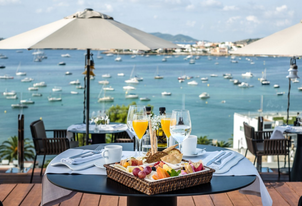 rooftop view of Ibiza Bay