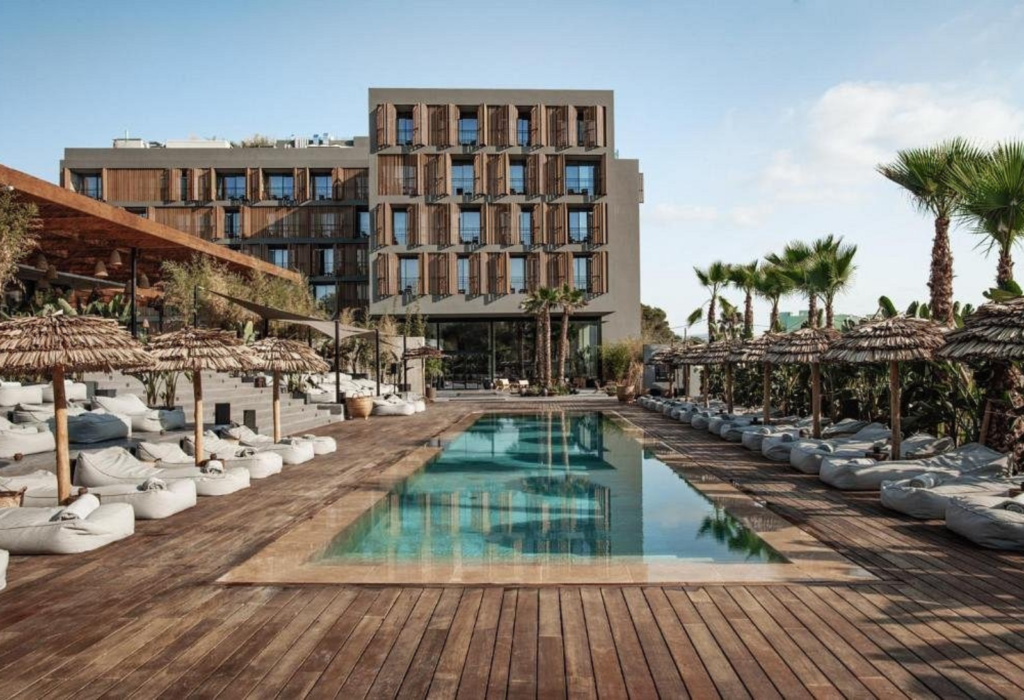 pool at hotel in Ibiza