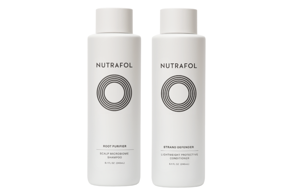 Nutrafol root-purifer shampoo and nourishing conditioner set