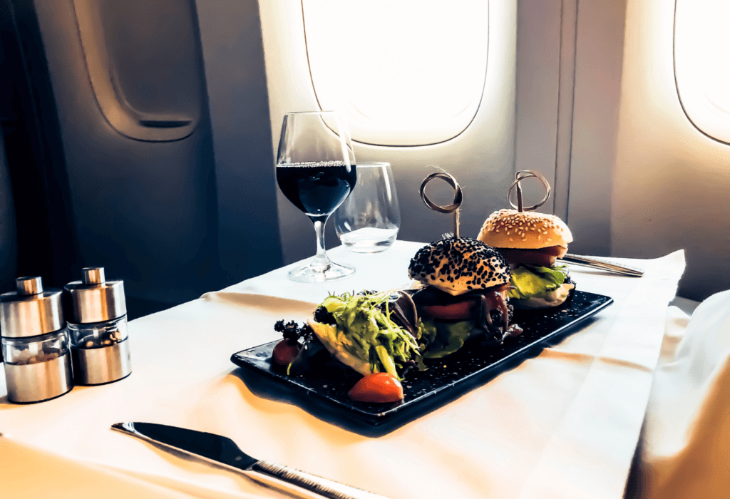 first class meal on train for story on limited-time Amtrak sale