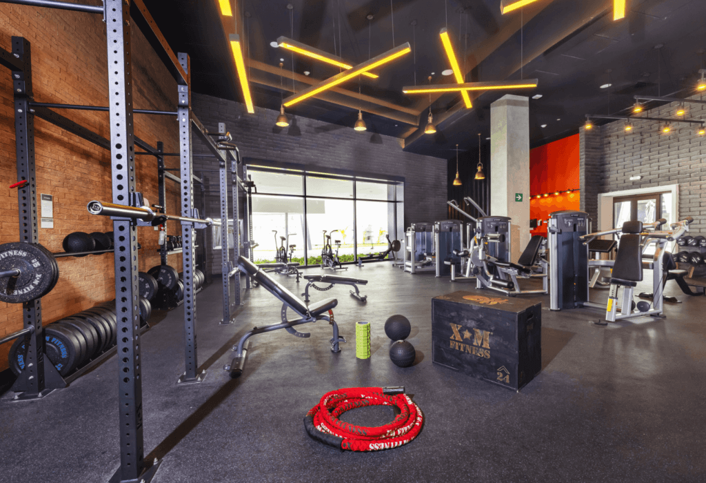 the functional training area of the hotel gym at Planet Hollywood Adult Scene