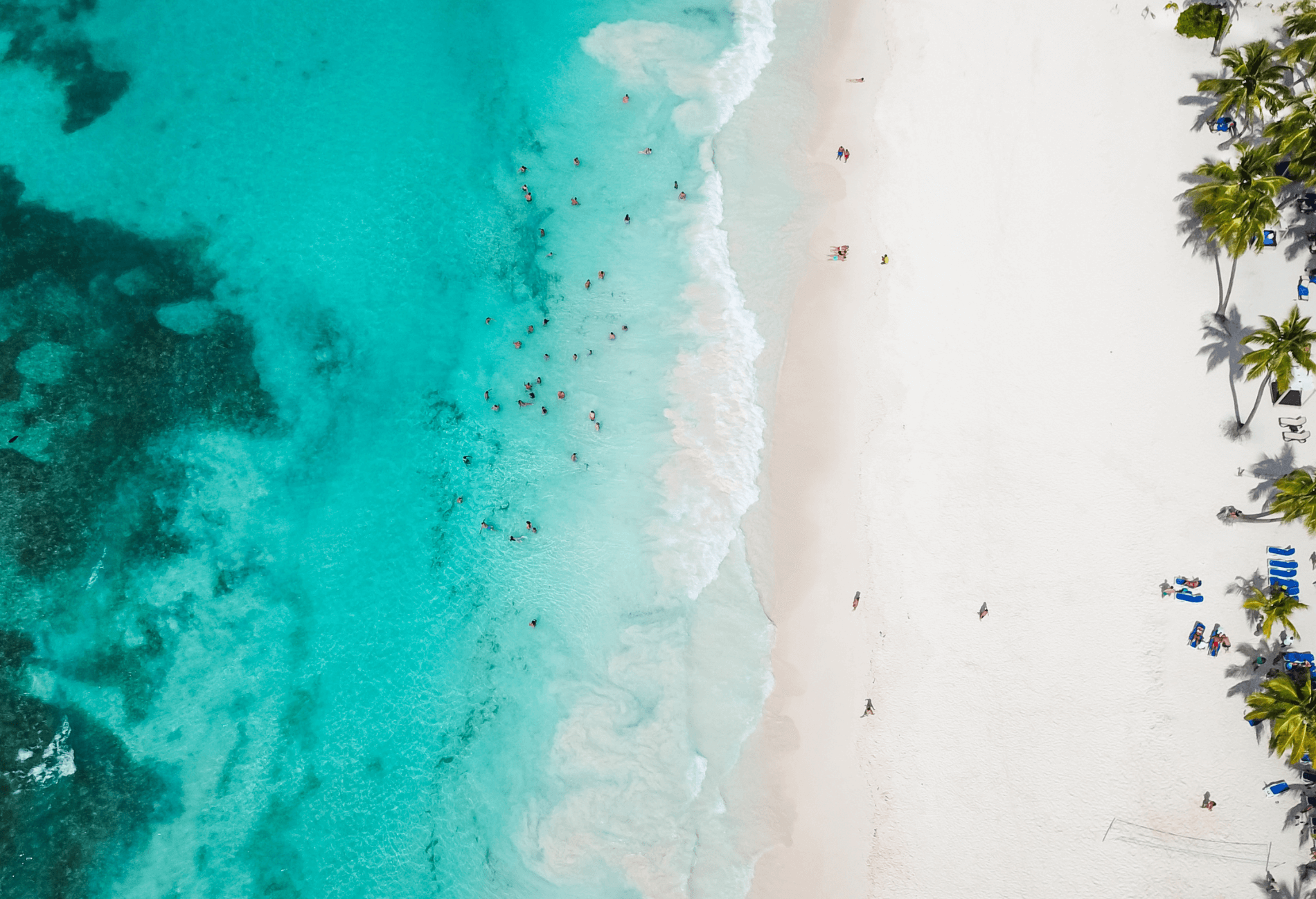 Bird's eye view of Cancun beach. Spirit Airlines is offering fares starting at just $79 one-way to Cancun International Airport.