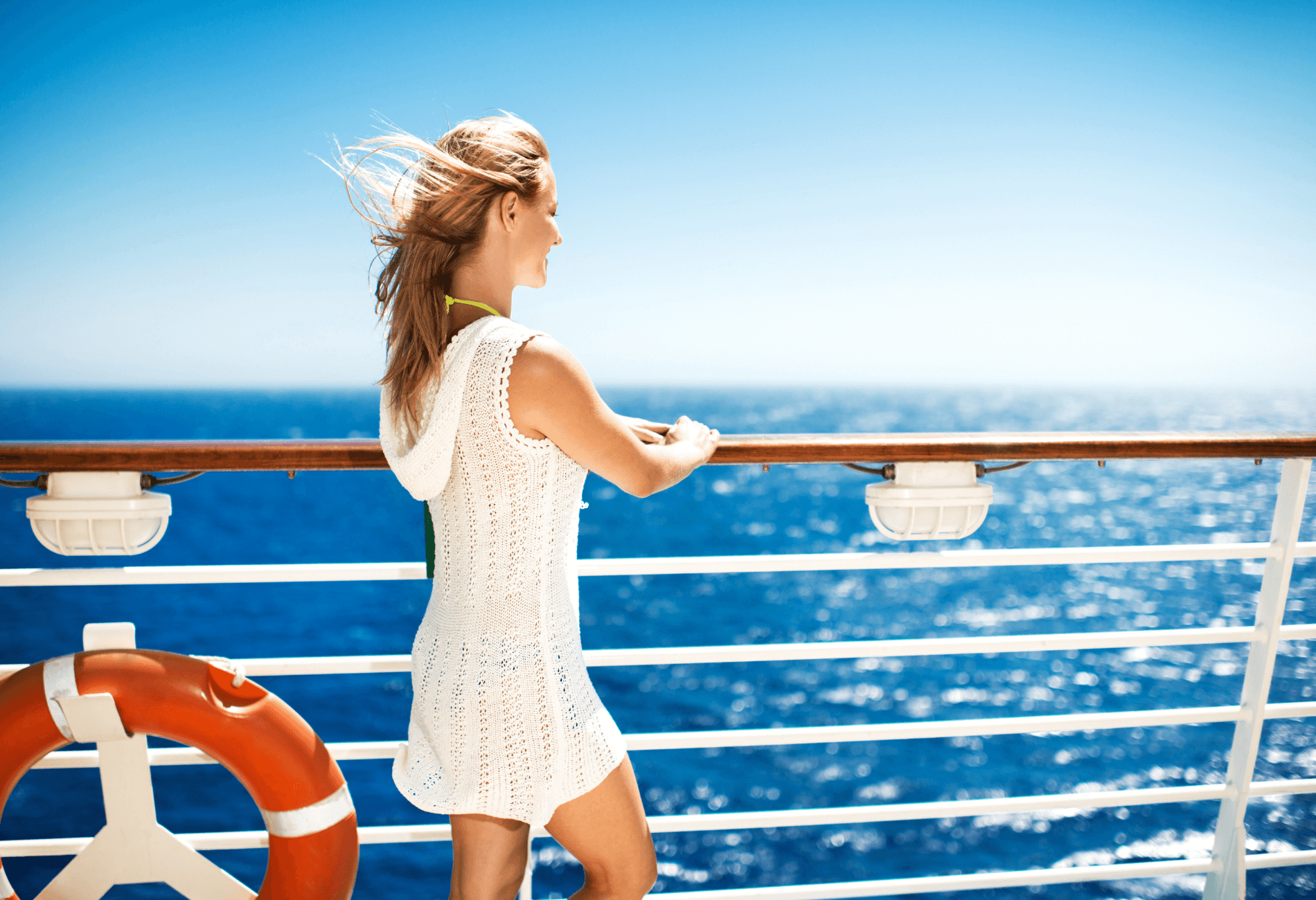 woman on cruise ship for cruise deals 2024 story