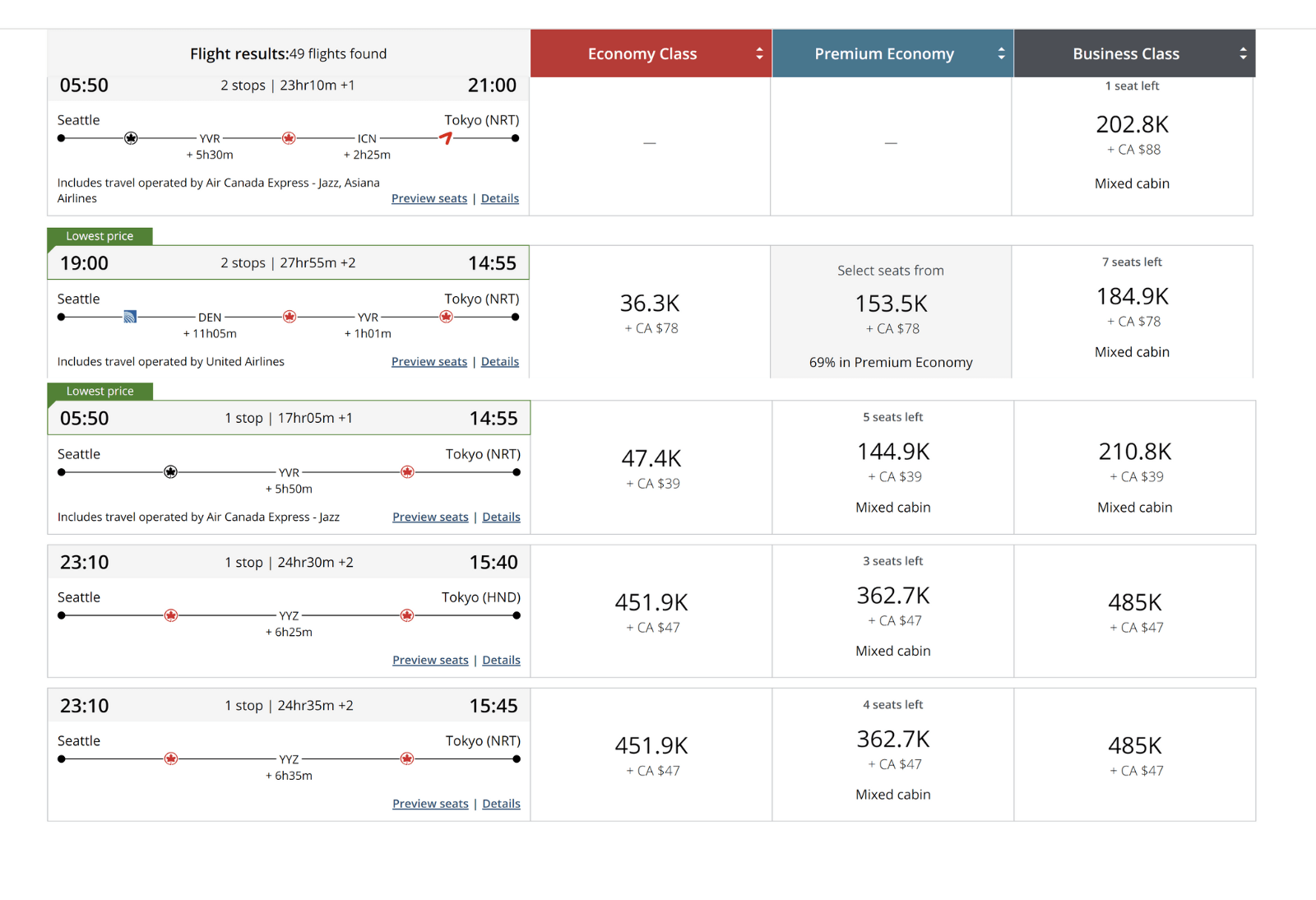 How to use Air Canada’s Aeroplan Award Chart to book cheap business class flights around the world