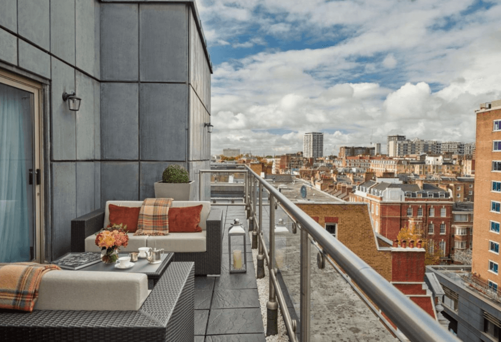 A balcony view from the Hyatt Regency London - The Churchill