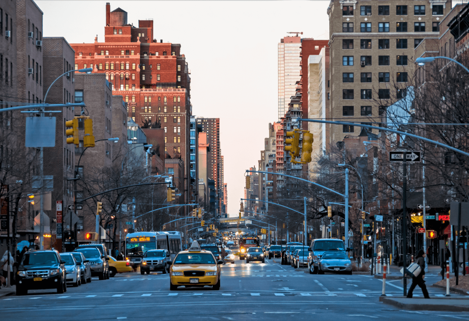 Dusk on Fifth Avenue in New