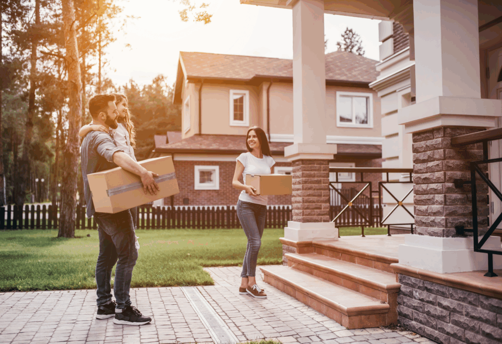 People moving in to a house