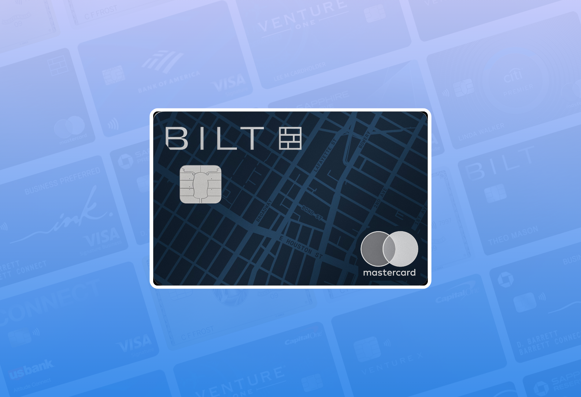 Bilt Blue Card header