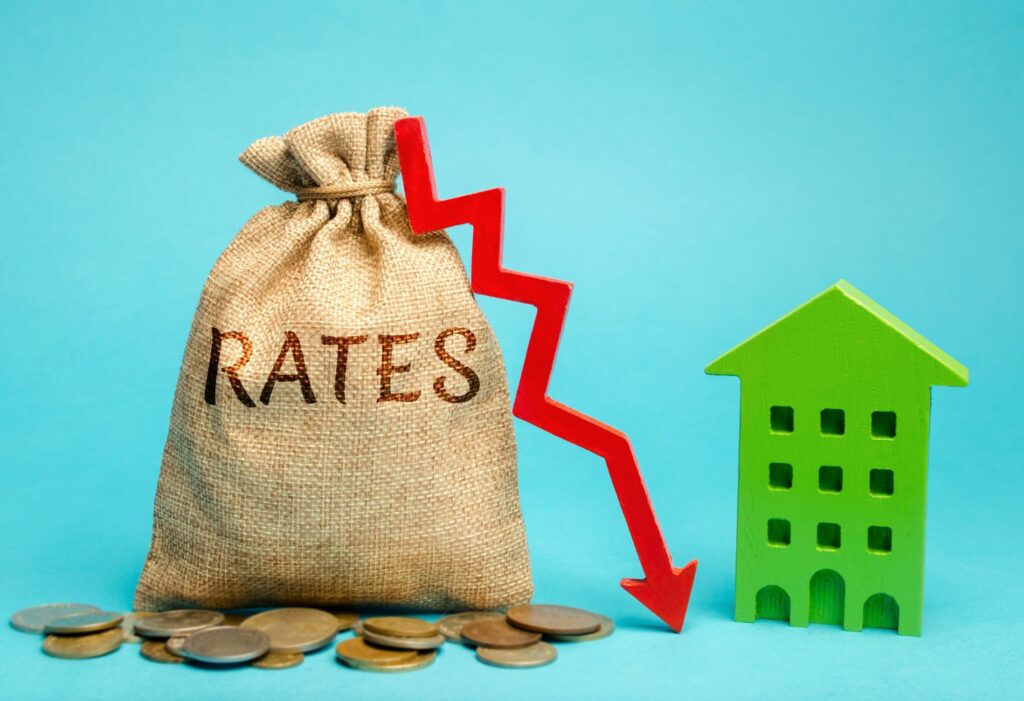 image indicating rates going down
