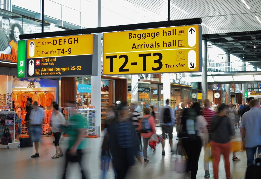busy airport